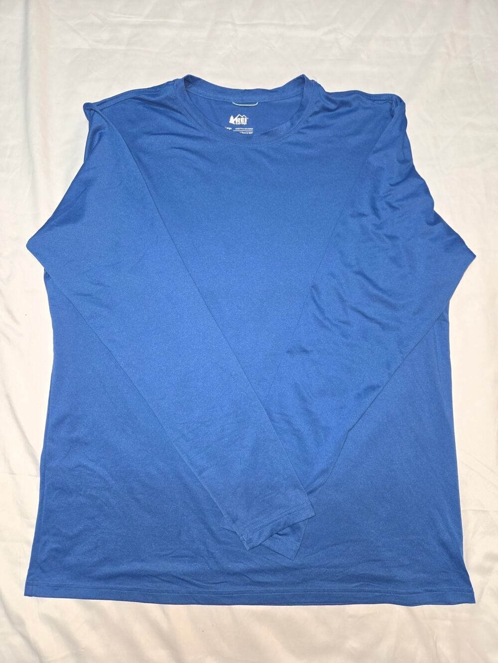 REI Men's Long-Sleeve Crew Shirt - Blue L